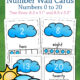 Clouds Number Wall Cards with Ten Frames
