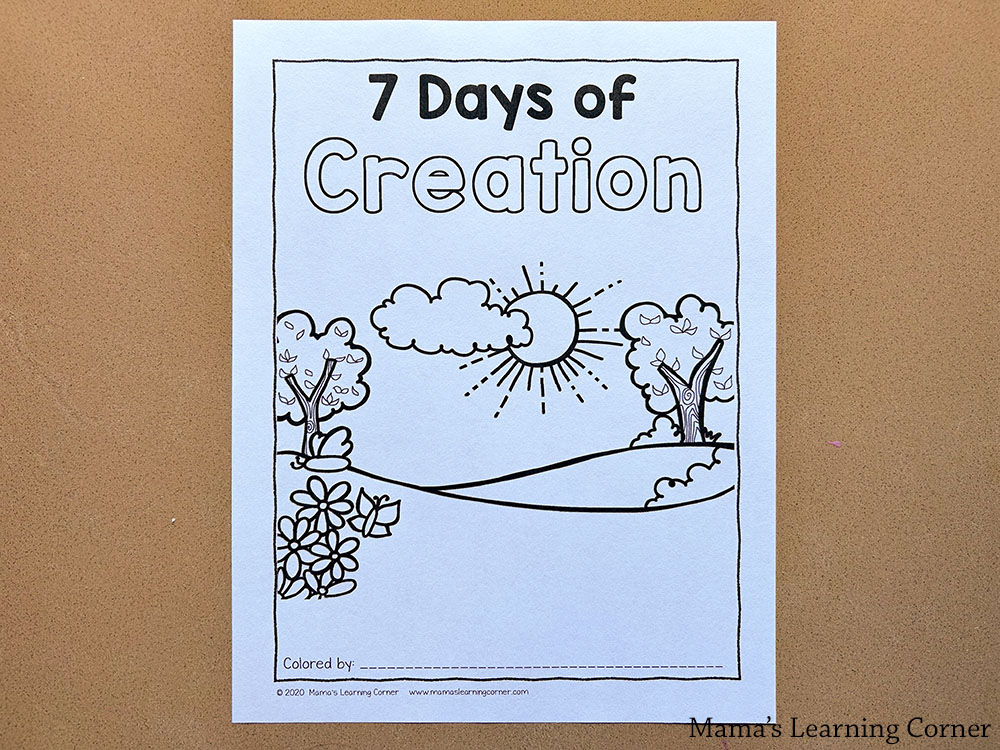 Days of Creation Bible Coloring Pages - Mamas Learning Corner Days of Creation Bible Coloring Pages Cover Page