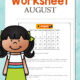 August Calendar Worksheet - Mamas Learning Corner August Calendar Worksheet