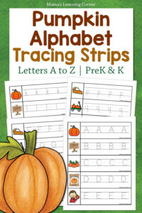 Pumpkin Alphabet Tracing Worksheets