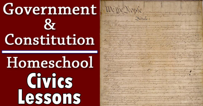 Free Homeschool Civics Lessons for Kids from Kindergarten to Middle School - Learn about the Government and the Constitution