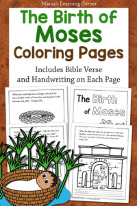 Birth of Moses Coloring Pages
