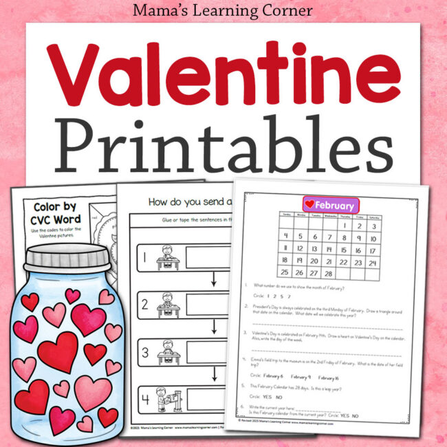 Valentine Printables Hub Square - Mamas Learning Corner